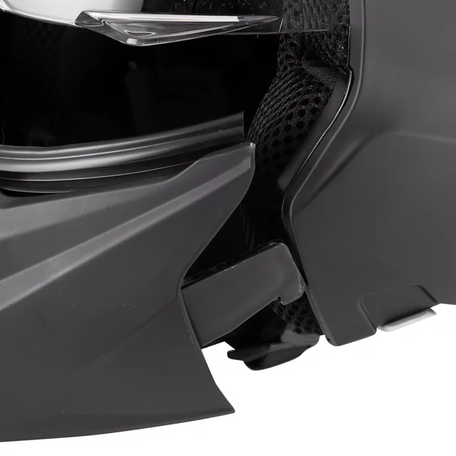 Kask modułowy motocyklowy W-TEC Satalone ∙ 2 w 1 ∙ homologacja ∙ skorupa ABS ∙ wyjmowana wyściółka ∙ zapięcie mikrometryczne - Black Matt