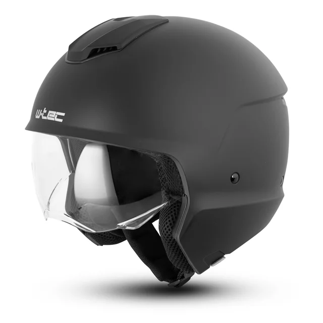 Kask modułowy motocyklowy W-TEC Satalone ∙ 2 w 1 ∙ homologacja ∙ skorupa ABS ∙ wyjmowana wyściółka ∙ zapięcie mikrometryczne - Black Matt
