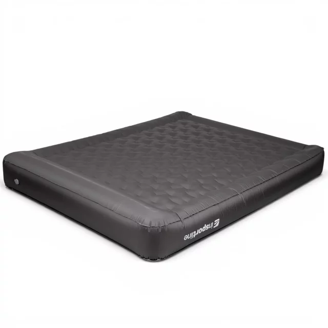 Dwuosobowy materac dmuchany inSPORTline Valkon Duo 192x151x22 cm ∙ pompka elektryczna ∙ nośność 300 kg ∙ powierzchnia welurowa