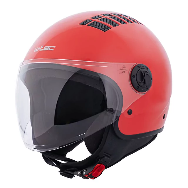 Kask motocyklowy otwarty W-TEC Baraldo Caoba ∙ podnoszony wizjer ∙ wentylacja ∙ wyjmowana wyściółka ∙ zapięcie mikrometryczne