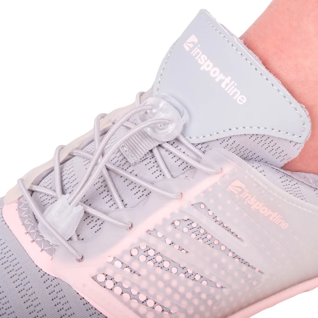 Buty kąpielowe / jeżowce inSPORTline Solaric Lady ∙ damskie ∙ szybkoschnące ∙ ochrona palców ∙ perforowana podeszwa ∙ waga 225 g - Szaro-różowy