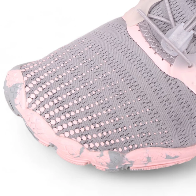 Buty kąpielowe / jeżowce inSPORTline Solaric Lady ∙ damskie ∙ szybkoschnące ∙ ochrona palców ∙ perforowana podeszwa ∙ waga 225 g - Szaro-różowy