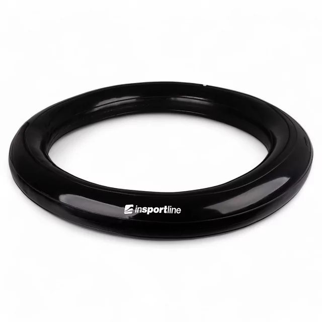 Piłka gimnastyczna inSPORTline Stretch Ball 65 cm ∙ z podstawą BallBase ∙ wypustki masujące ∙ nośność 200 kg ∙ piktogramy ćwiczeń - Czarny