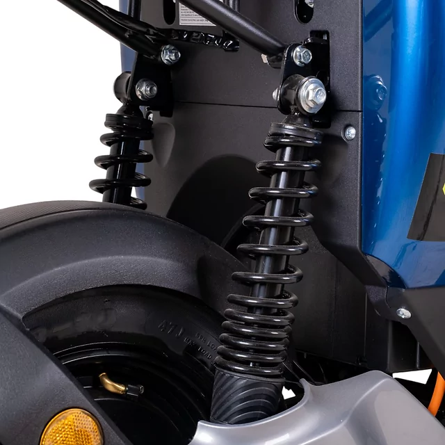 Skuter elektryczny W-TEC Raike II 10" ∙ hamulce tarczowe hydrauliczne ∙ zasięg 65 km ∙ nośność 115 kg ∙ zamykany bagażnik - Niebieski-czarny
