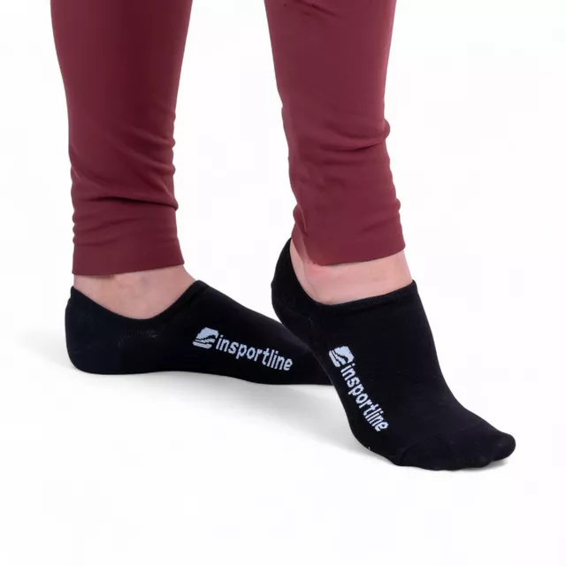Skarpetki bambusowe stopki inSPORTline Silvatic Noshow AG+ antybakteryjne - 3 pary - Biały