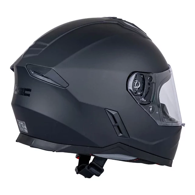 Kask integralny dziecięcy W-TEC Basmeck ∙ homologacja ∙ ABS ∙ zamykana wentylacja ∙ wyjmowana wyściółka ∙ zapięcie mikrometryczne - błyszczący biały