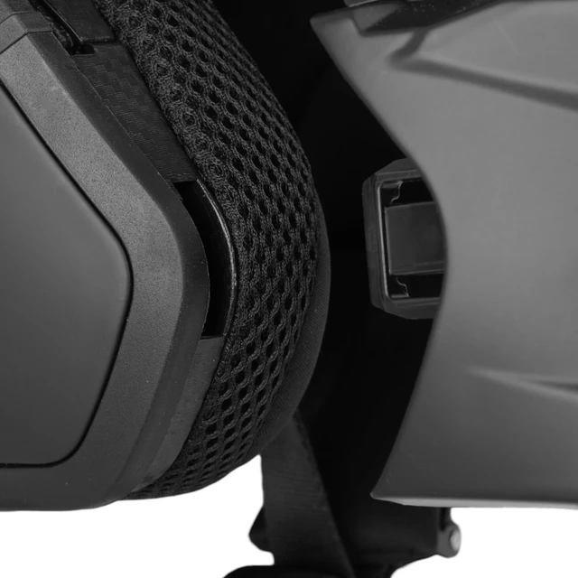Kask motocyklowy modułowy W-TEC Badalone ∙ 3w1 ∙ zdejmowany daszek ∙ osłona przeciwsłoneczna ∙ kompatybilny z interkomem - Czarny matowy