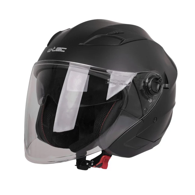 Kask motocyklowy otwarty W-TEC Barcela - Czarny matowy