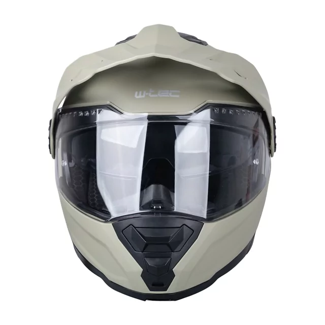 Kask motocyklowy enduro Flip-Up W-TEC Biscaia P/J - Czarny błyszczący