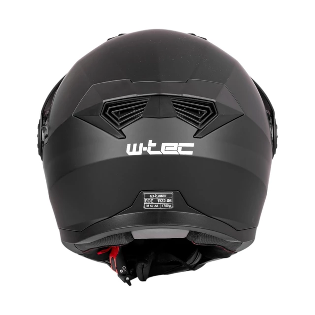 Kask motocyklowy enduro Flip-Up W-TEC Biscaia P/J - Czarny błyszczący