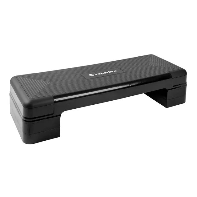 Step fitness / aerobik inSPORTline AS250 ∙ 3 poziomy wysokości ∙ antypoślizgowy ∙ stabilne nóżki ∙ lekki 4,2 kg - Czarno-czerwony