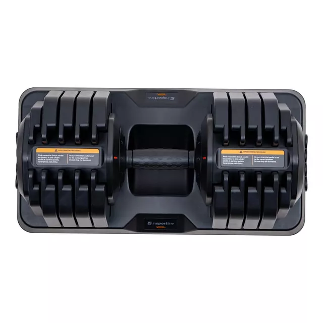 Hantle regulowane inSPORTline Durabell® 5-41 kg ∙ szybka zmiana obciążenia ∙ ergonomiczny uchwyt ∙ tworzywo/metal ∙ kompaktowa konstrukcja