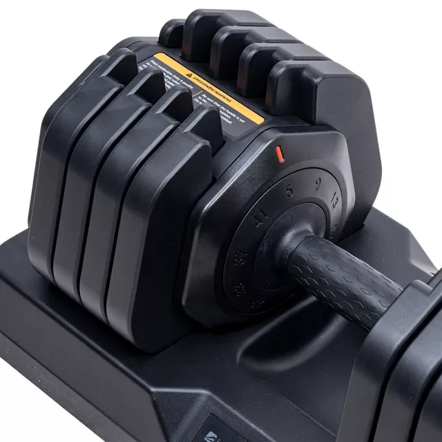 Hantle regulowane inSPORTline Durabell® 5-41 kg ∙ szybka zmiana obciążenia ∙ ergonomiczny uchwyt ∙ tworzywo/metal ∙ kompaktowa konstrukcja