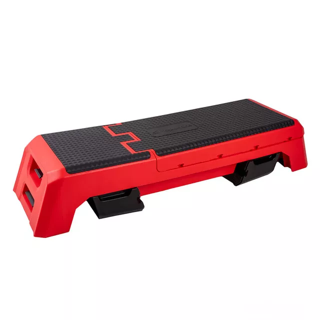 Step regulowany z funkcją ławki 2w1 inSPORTline AeroBench ∙ regulowana wysokość ∙ oparcie 0-80° ∙ nośność 150 kg - Czarny