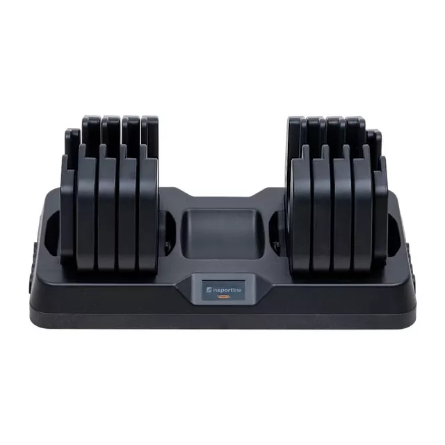 Hantle regulowane inSPORTline Durabell® 5-41 kg ∙ szybka zmiana obciążenia ∙ ergonomiczny uchwyt ∙ tworzywo/metal ∙ kompaktowa konstrukcja