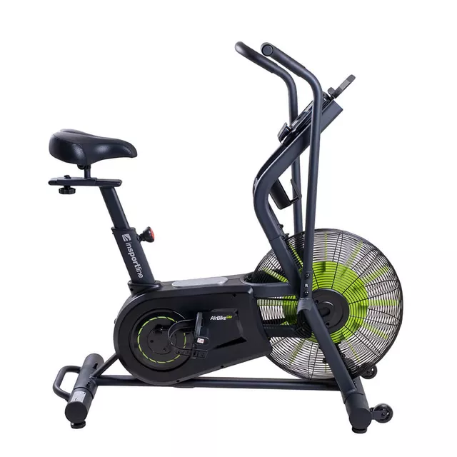 Rower treningowy powietrzny inSPORTline Airbike® Lite ∙ 6 programów ∙ ruchome ramiona ∙ opór pneumatyczny ∙ LCD ∙ uchwyt na tablet