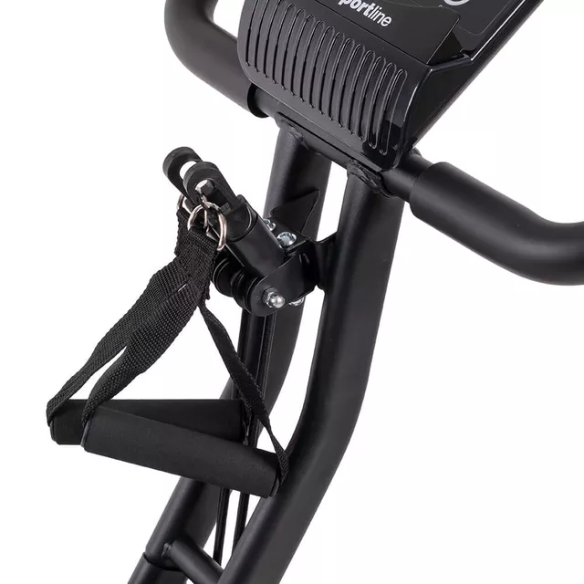 Rower treningowy inSPORTline Xbike Max ∙ składany ∙ 2w1 ∙ linki do ćwiczeń ∙ 16 poziomów oporu ∙ oparcie ∙ czujniki tętna ∙ LCD ∙ uchwyt na tablet