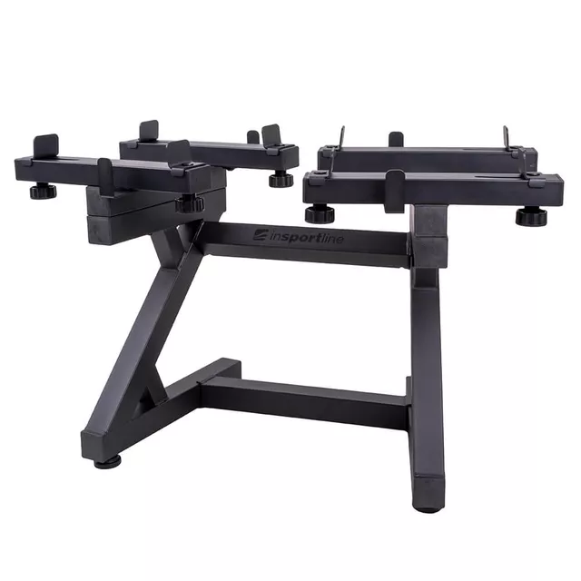 Zestaw regulowanych hantli jednoręcznych inSPORTline DuraBell® 6,5-24,5 kg ∙ stojak ∙ uchwyt antypoślizgowy