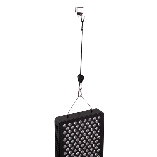 Panel terapeutyczny LED inSPORTline Tugare ∙ 300 diod RED + NIR ∙ pilot + timer ∙ montaż ścienny / stojący - Czarny