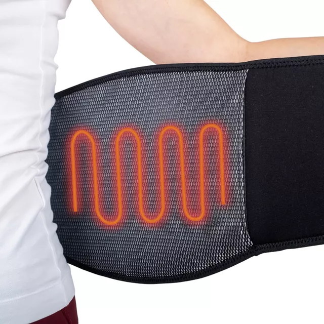 Pas grzewczy / lędźwiowy na plecy W-TEC HEATbelt ∙ rozmiar XL–4XL ∙ 3 tryby ∙ zasilanie USB