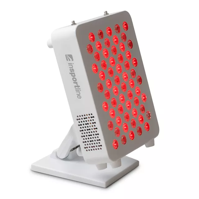 Panel LED do terapii światłem inSPORTline Katuni ∙ podczerwień RED + NIR ∙ 60 diod ∙ pilot + timer - Biały