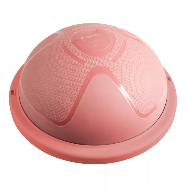Podkładka do balansowania / trener równowagi inSPORTline Dome Compact ∙ kompaktowa ∙ nośność 150 kg ∙ dwustronna ∙ antypoślizgowa - Różowy