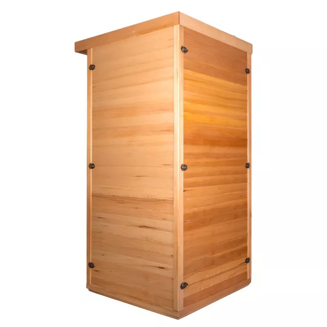Sauna na podczerwień inSPORTline Mettsa 100 ∙ 4 promienniki ceramiczne ∙ chromoterapia 7 kolorów ∙ Bluetooth ∙ jonizator