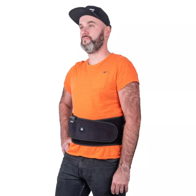 Pas grzewczy / lędźwiowy na plecy W-TEC HEATbelt ∙ rozmiar XL–4XL ∙ 3 tryby ∙ zasilanie USB