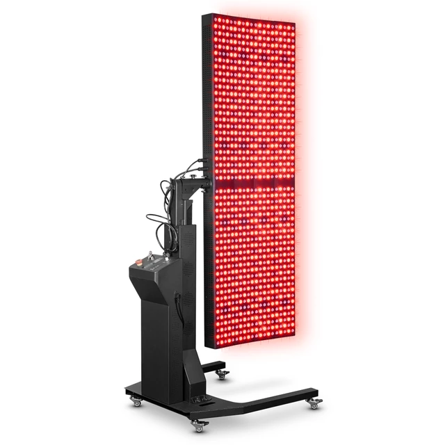 Panel LED do terapii światłem inSPORTline Supetar ∙ 300 diod RED + NIR ∙ timer i pilot ∙ montaż ścienny/stojak