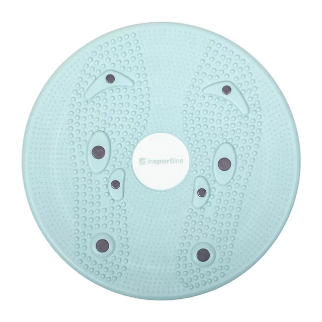 Twister z magnesami inSPORTline Magnetic ∙ obrotowy ∙ pomarańczowy ∙ Ø25 cm ∙ waga 0,54 kg ∙ max 100 kg ∙ punkty masujące - Pomarańczowy - Miętowy