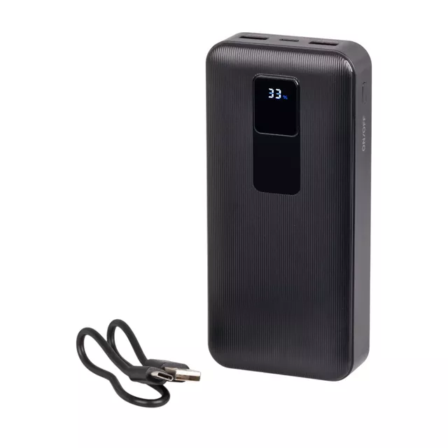 Powerbank inSPORTline PowerTwenty 20000 mAh ∙ szybkie ładowanie PD/QC 22,5 W ∙ 3 porty USB ∙ wyświetlacz LED