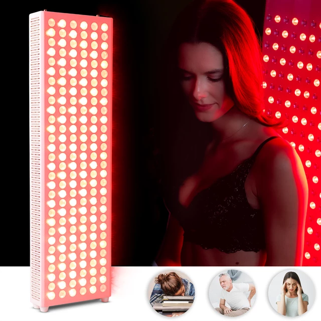 Panel podczerwieni LED terapii światłem inSPORTline Brister 180 LED ∙ RED + NIR ∙ montaż ścienny / stojący - Biały