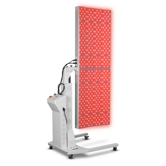 Panel LED do terapii światłem inSPORTline Supetar ∙ 300 diod RED + NIR ∙ timer i pilot ∙ montaż ścienny/stojak