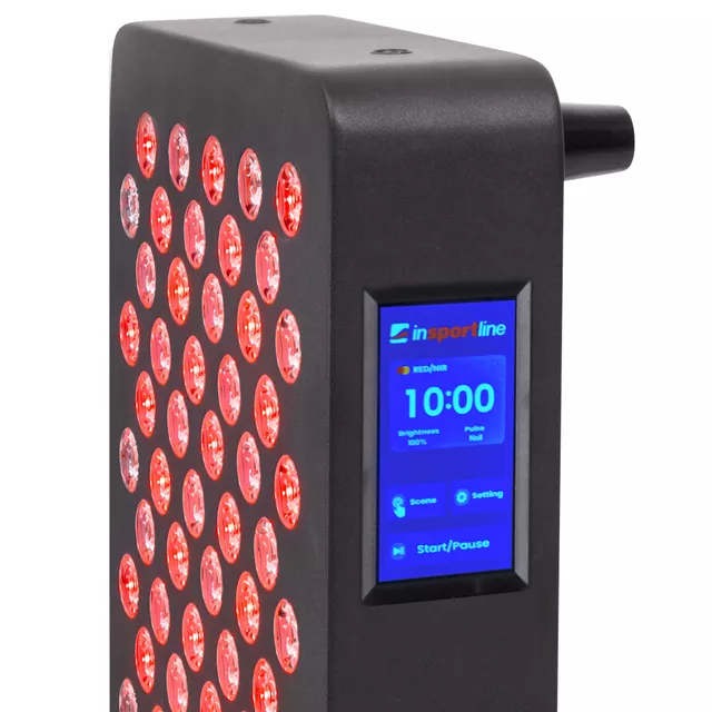 Panel LED do terapii światłem inSPORTline Katuni ∙ podczerwień RED + NIR ∙ 60 diod ∙ pilot + timer - Biały