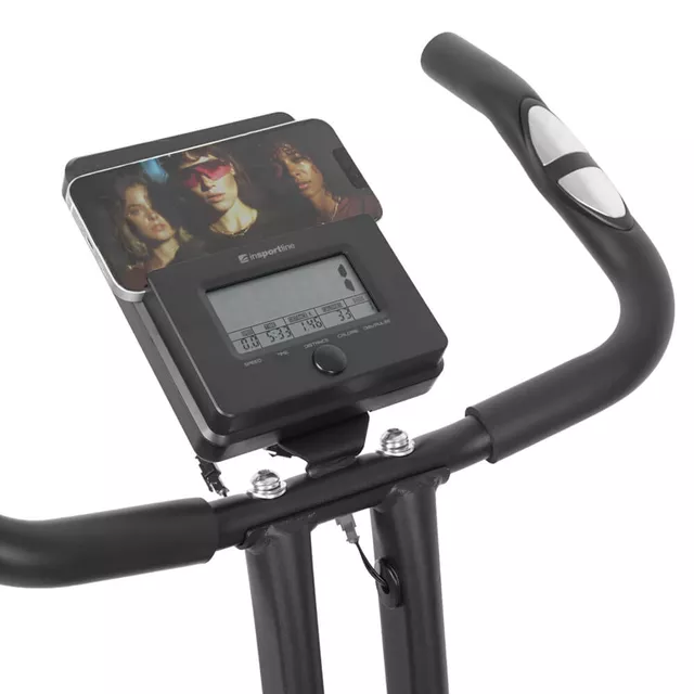 Rower treningowy składany inSPORTline Xbike Lite ∙ 16 poziomów obciążenia ∙ cicha praca ∙ kółka transportowe ∙ czujniki tętna