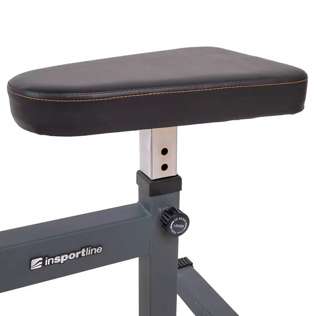 Ławka z modlitewnikiem do bicepsu inSPORTline LKC301 ∙ solidna rama 50×50 mm ∙ regulowana wysokość ∙ 150 kg nośności