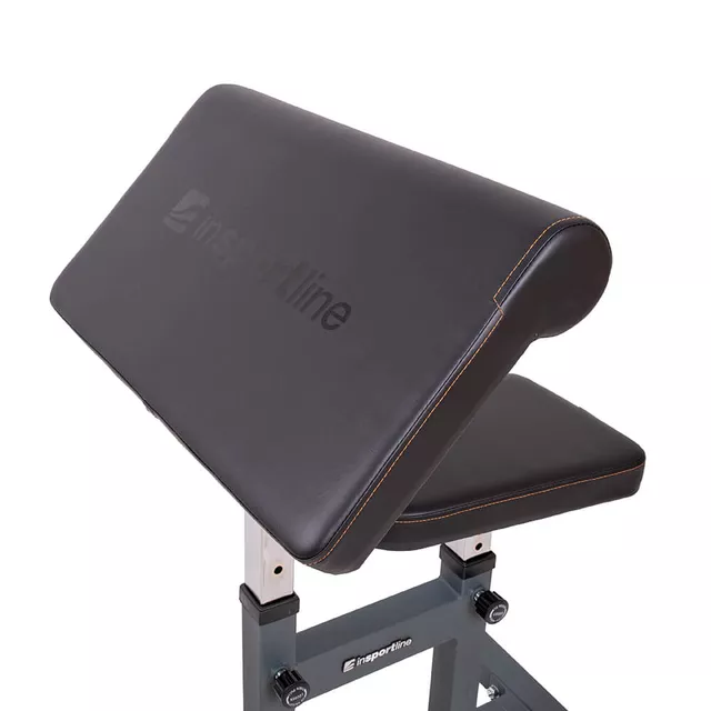 Ławka z modlitewnikiem do bicepsu inSPORTline LKC301 ∙ solidna rama 50×50 mm ∙ regulowana wysokość ∙ 150 kg nośności