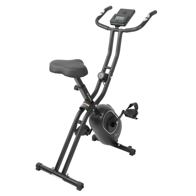 Rower treningowy składany inSPORTline Xbike Lite ∙ 16 poziomów obciążenia ∙ cicha praca ∙ kółka transportowe ∙ czujniki tętna