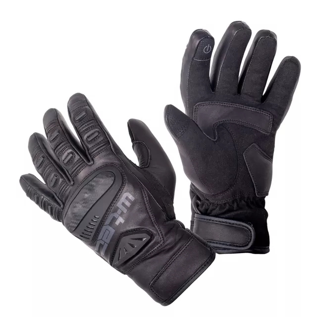 Skórzane rękawice motocyklowe W-TEC Imoleto - Czarny