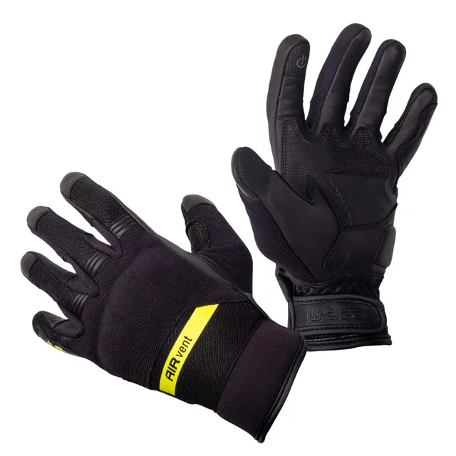 Rękawice motocyklowe W-TEC Binetto - Czarny-fluo - Czarny-fluo