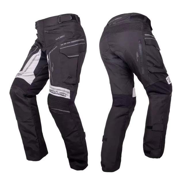 Męskie spodnie motocyklowe W-TEC Perguso - Czarny