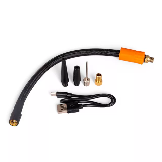 Pompka akumulatorowa z powerbankiem 2w1 inSPORTline Gaberila ∙ max 150 PSI ∙ 4000 mAh ∙ USB-C ∙ LED 2 tryby ∙ do aut/rowerów/piłeczek ∙ adaptery