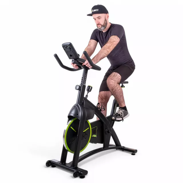 Rower treningowy spinningowy inSPORTline inCondi S120i ∙ cicha praca ∙ regulowana kierownica i siodełko ∙ uchwyt na tablet ∙ aplikacje mobilne
