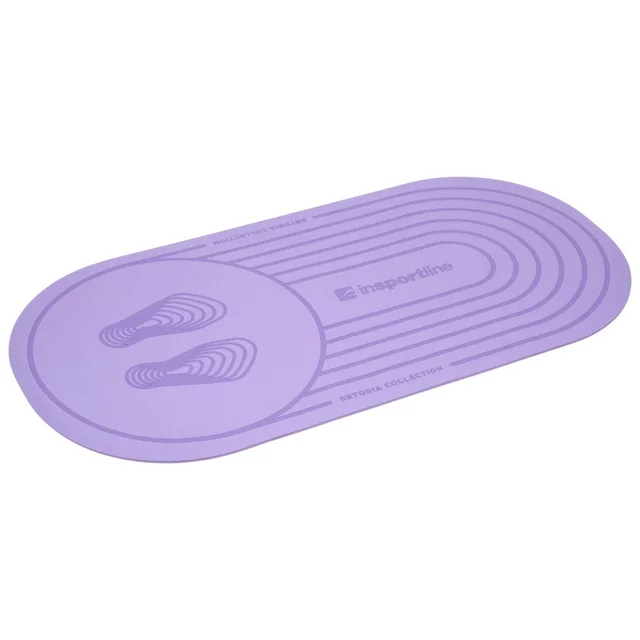 Mata do ćwiczeń inSPORTline Ampfinity 123x60x0,6 cm ∙ TPE ∙ antypoślizgowa ∙ amortyzująca wstrząsy ∙ tłumi hałas ∙ zaokrąglona - Fioletowy