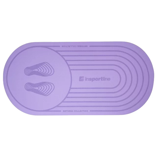 Mata do ćwiczeń inSPORTline Ampfinity 123x60x0,6 cm ∙ TPE ∙ antypoślizgowa ∙ amortyzująca wstrząsy ∙ tłumi hałas ∙ zaokrąglona - Fioletowy