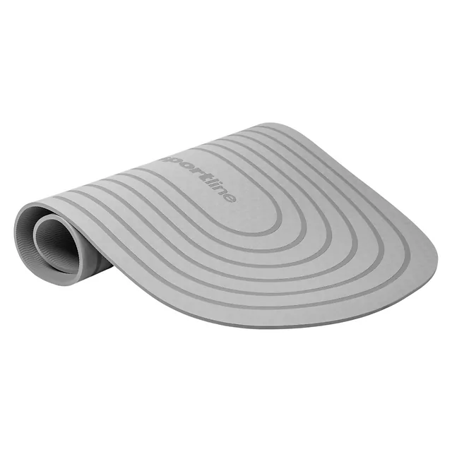 Mata do ćwiczeń inSPORTline Ampfinity 123x60x0,6 cm ∙ TPE ∙ antypoślizgowa ∙ amortyzująca wstrząsy ∙ tłumi hałas ∙ zaokrąglona - Fioletowy