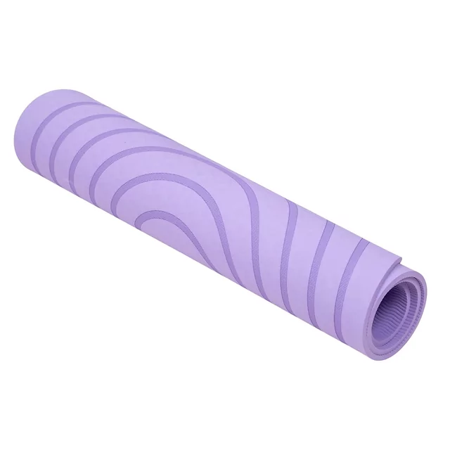 Mata do ćwiczeń inSPORTline Ampfinity 123x60x0,6 cm ∙ TPE ∙ antypoślizgowa ∙ amortyzująca wstrząsy ∙ tłumi hałas ∙ zaokrąglona - Fioletowy