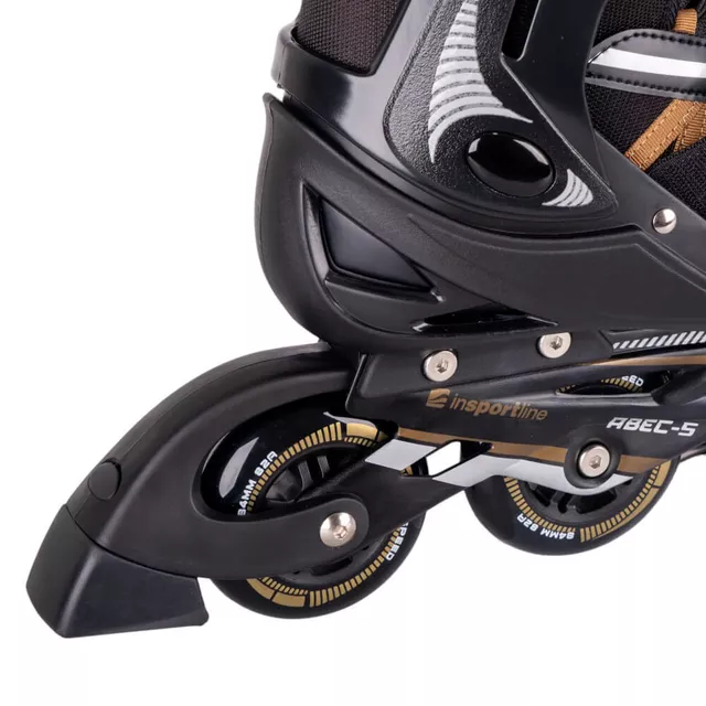 Uniwersalne łyżworolki inSPORTline Darkero Carbon EU 25-48 ∙ aluminiowa rama ∙ koła 84 mm 82A ∙ łożyska ABEC 5 ∙ nośność 100 kg