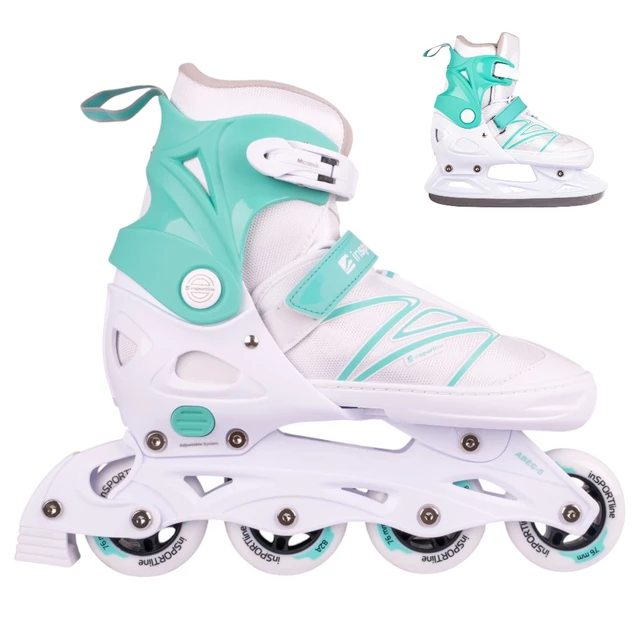 Regu­lo­walne łyżworolki / łyżwy inSPORTline Mintero ∙ 2w1 ∙ unisex ∙  MicroLock ∙ AdjusTouch ∙ Safety Ankle
