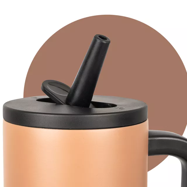 Kubek termiczny inSPORTline Cocoanna 1200 ml ∙ stal nierdzewna ∙ podwójne ścianki ∙ uchwyt ∙ 6 h ciepła / 10 h zimna